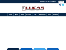 Tablet Screenshot of lucasinsurance.com